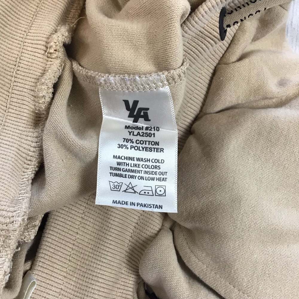 YoungLA Model #210 Jogger Sweatpants Size Small Tan Beige Active - Picture 11 of 12